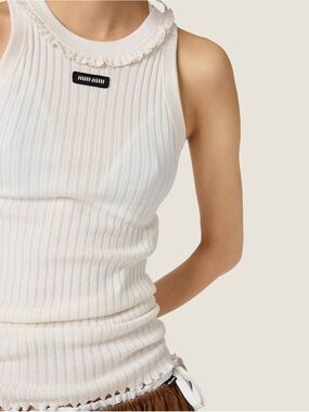 Miu Miu Silk tank top It38